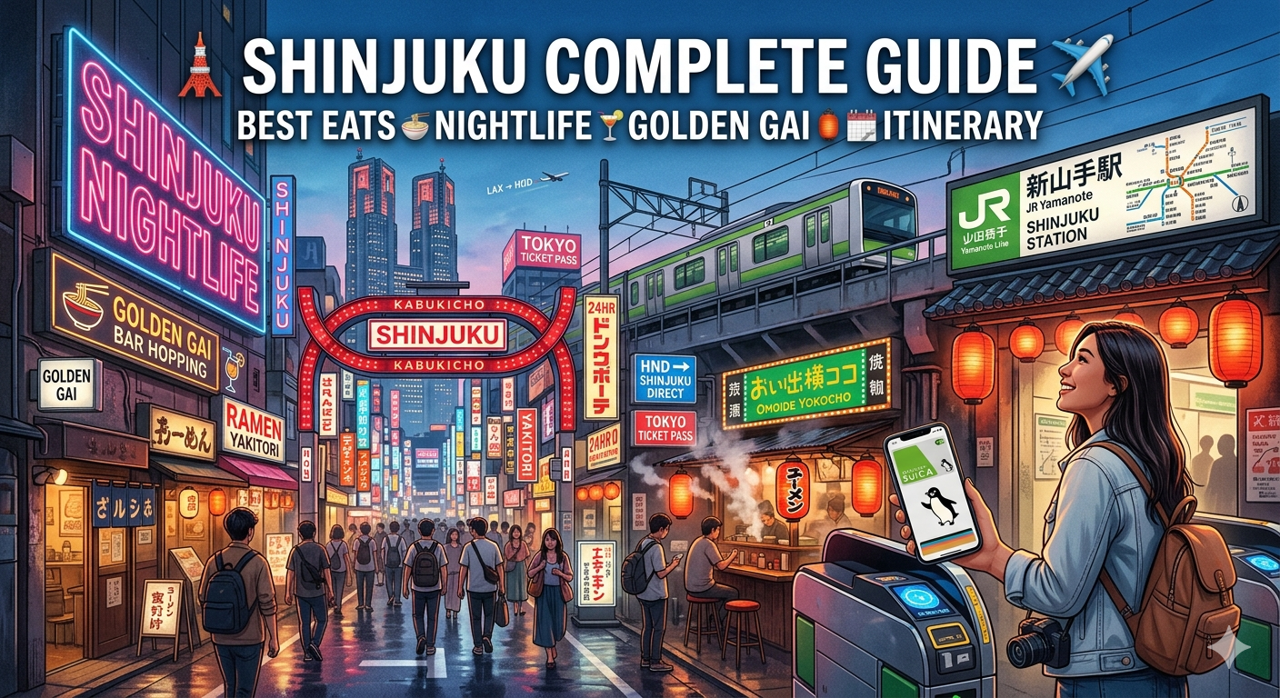 🗼Shinjuku Complete Guide Part 2: Best Eats, Nightlife, Hidden Alleys & Expert Itinerary