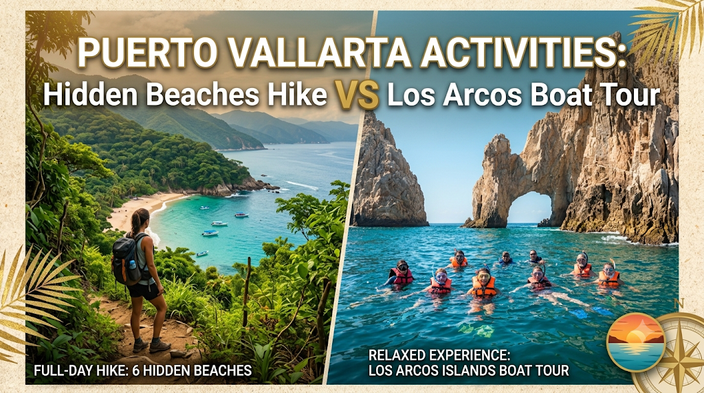 Puerto Vallarta Activities: Hidden Beaches Hike vs Los Arcos Boat Tour